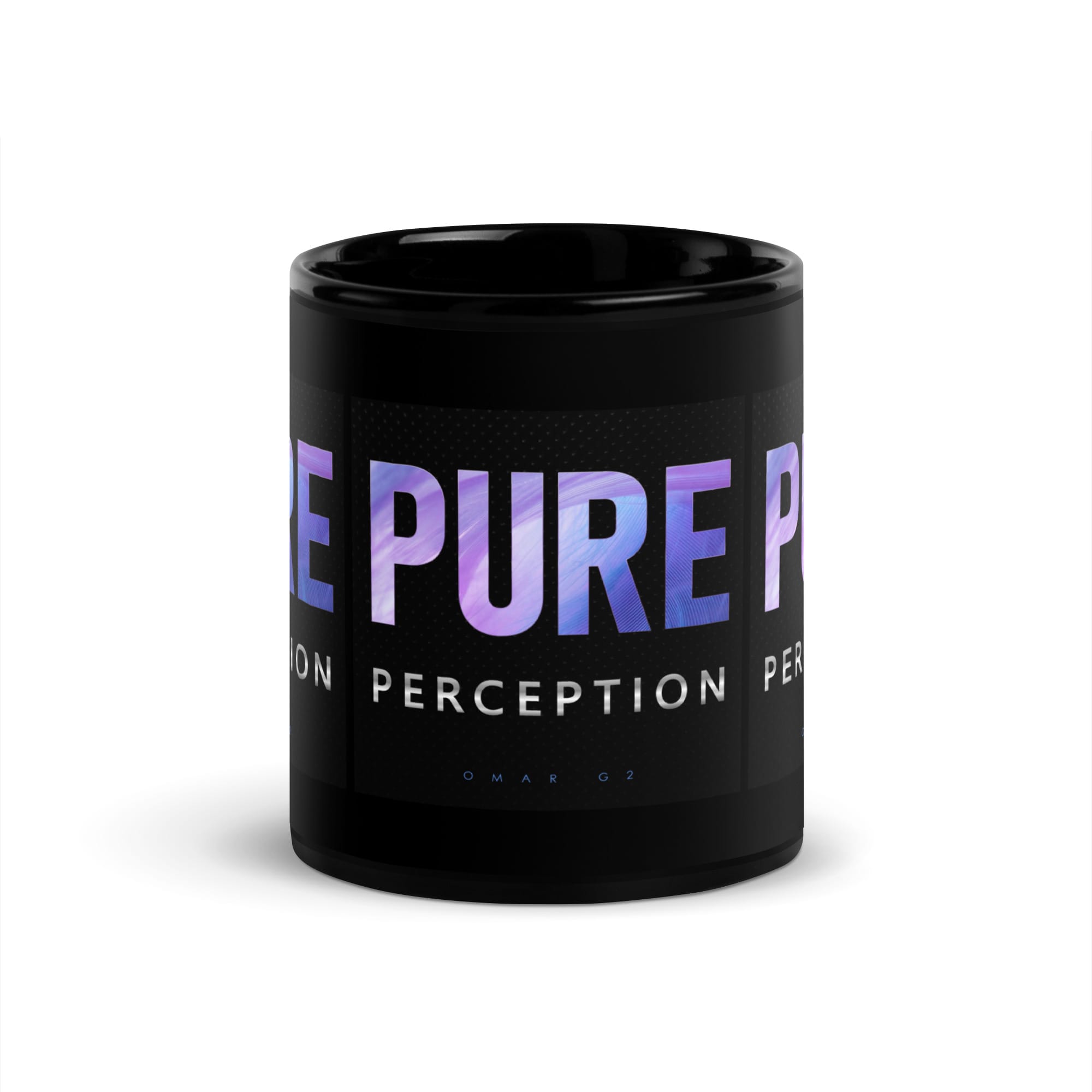 Pure Perception Black Glossy Mug - Image 3