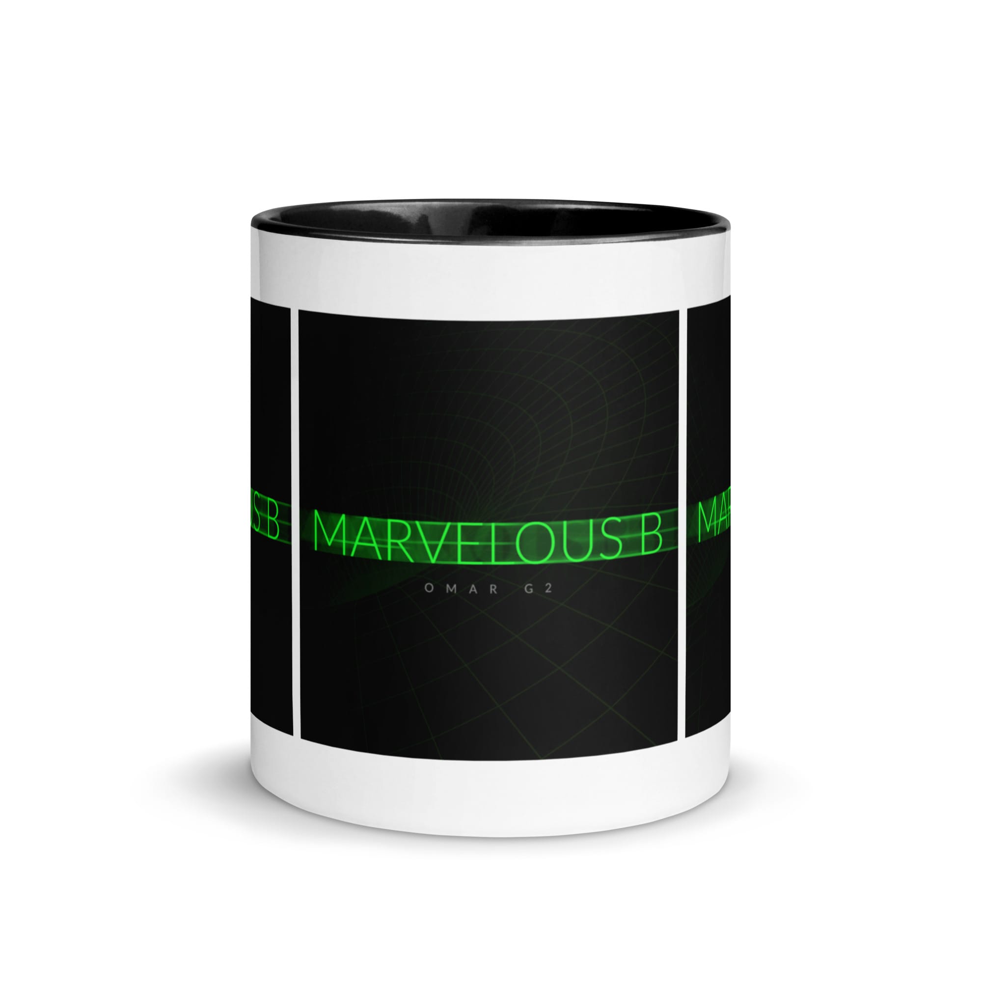 Marvelous B Black Mug - Image 6