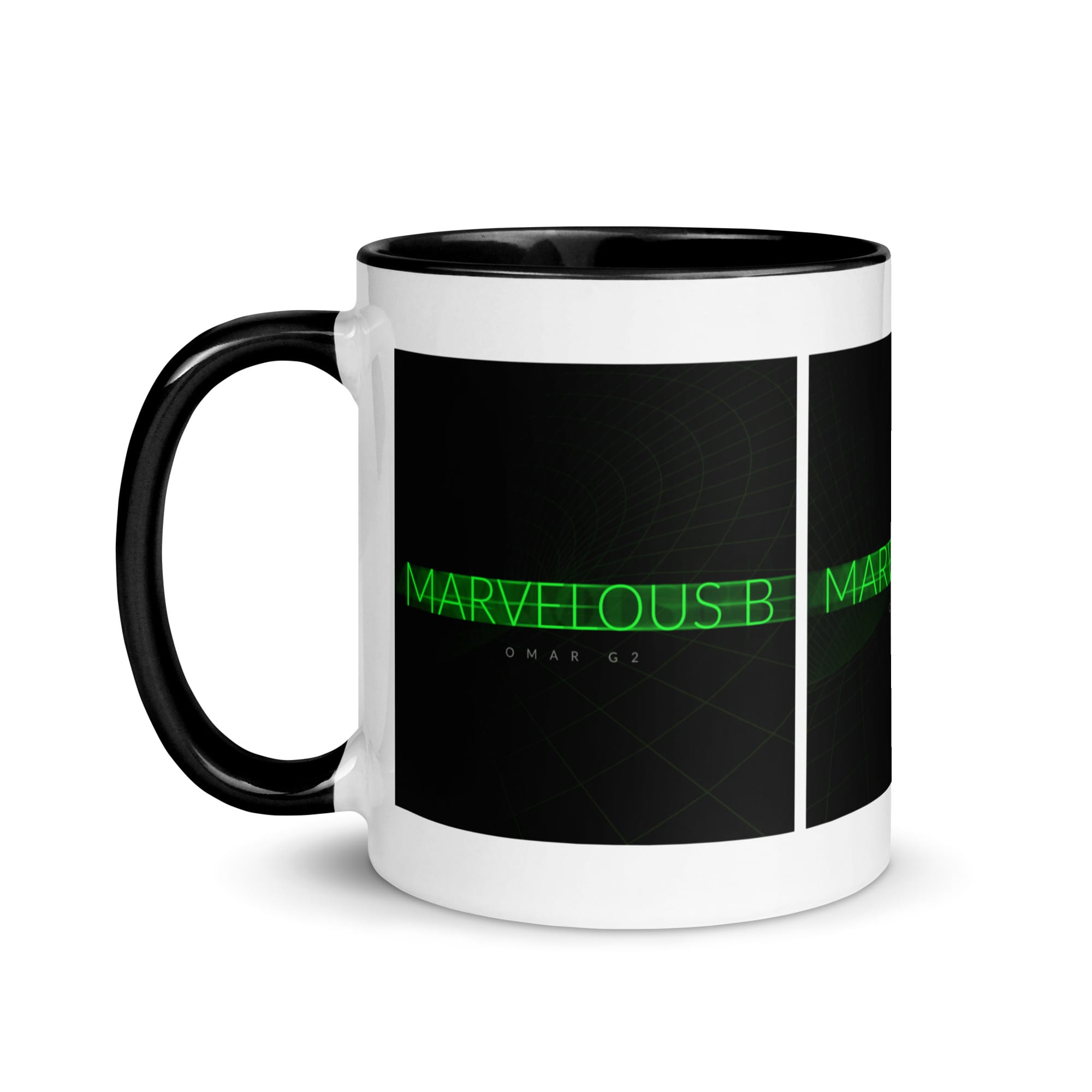 Marvelous B Black Mug - Image 3