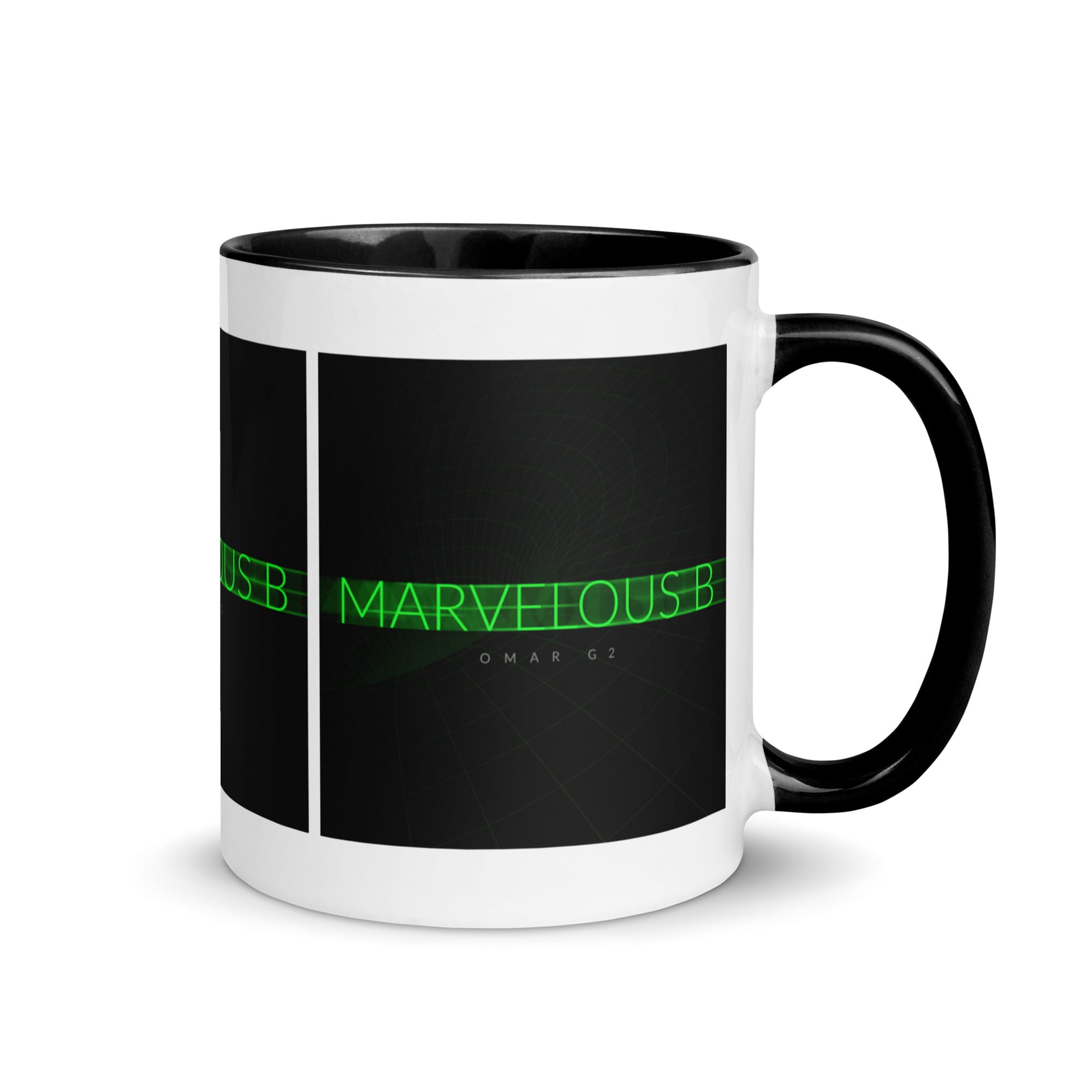 Marvelous B Black Mug - Image 5
