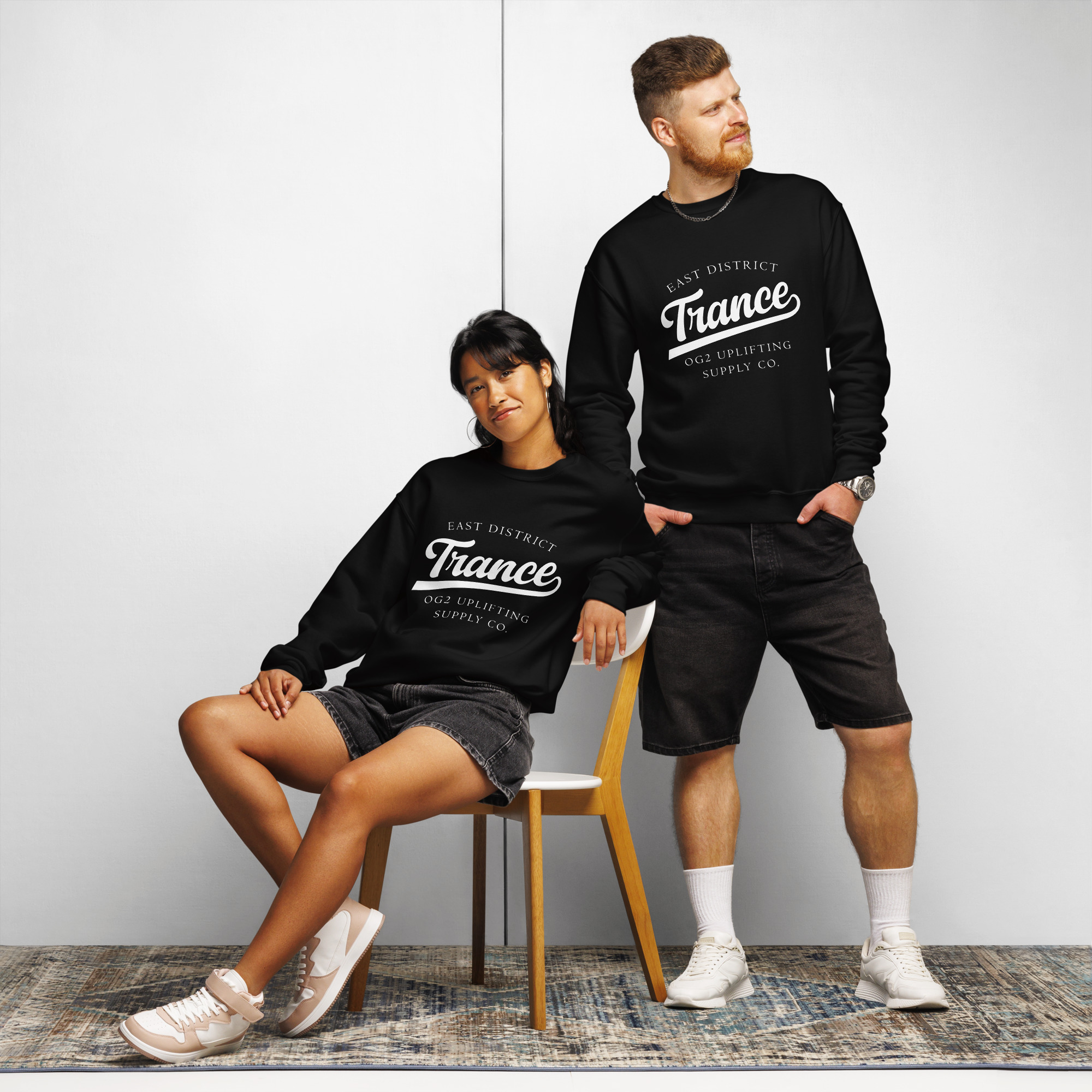 East District Trance Sweatshirt Rave Clothing | Free Shipping - Image 3