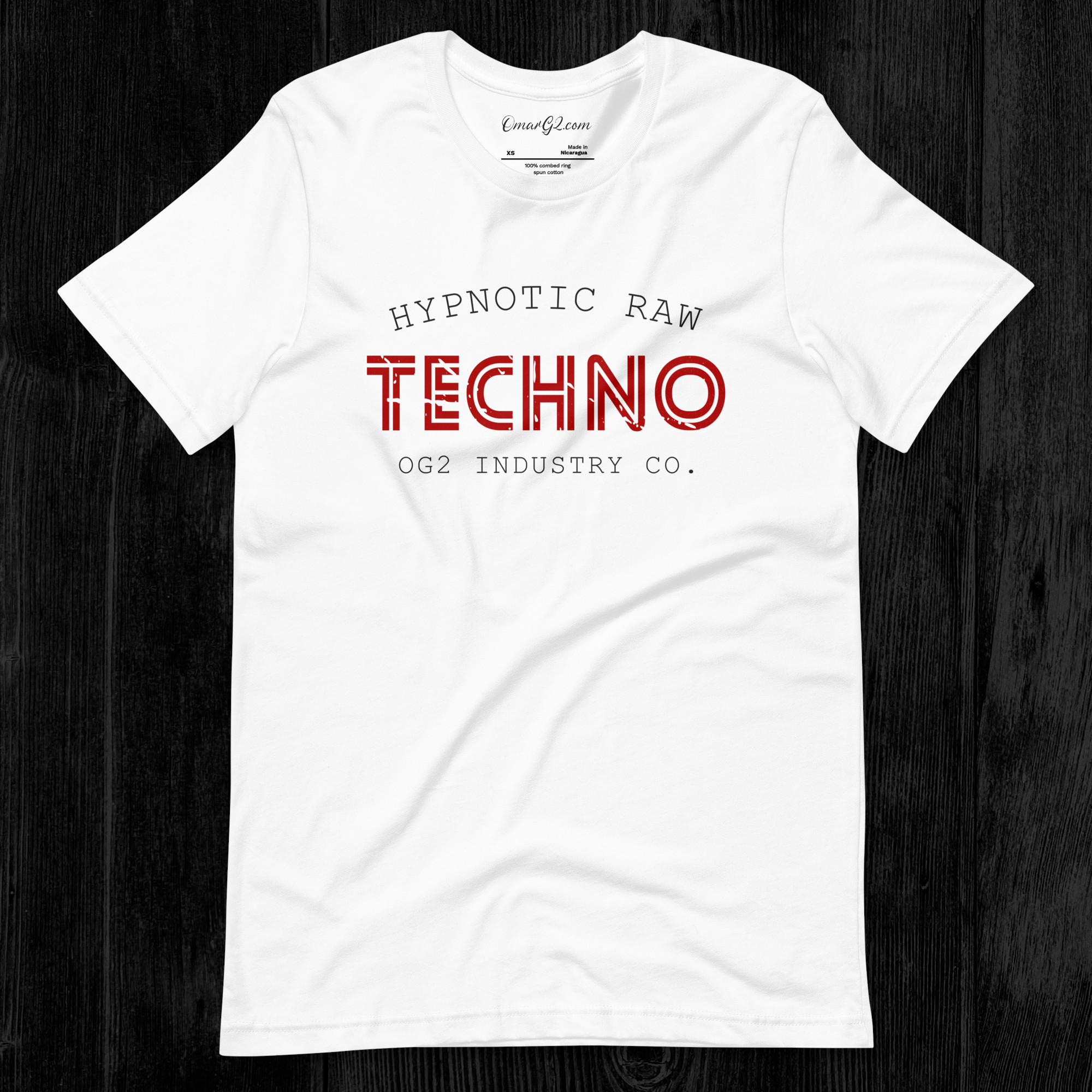 Hypnotic Raw Techno TShirt Unisex Techno Tee | Free Shipping - Image 2