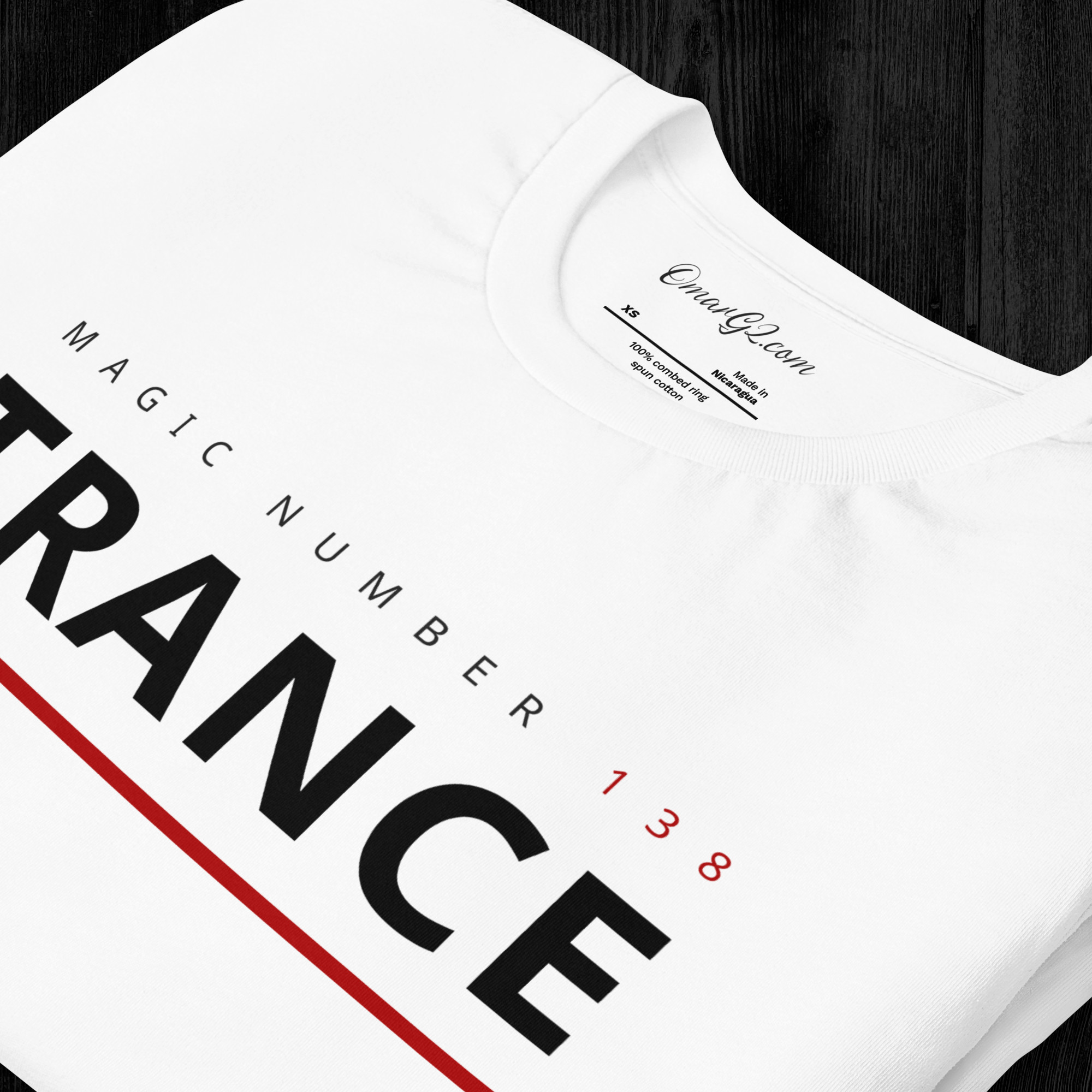 Magic Number 138 TShirt Trance Black Unisex T-shirt | Free Shipping - Image 3