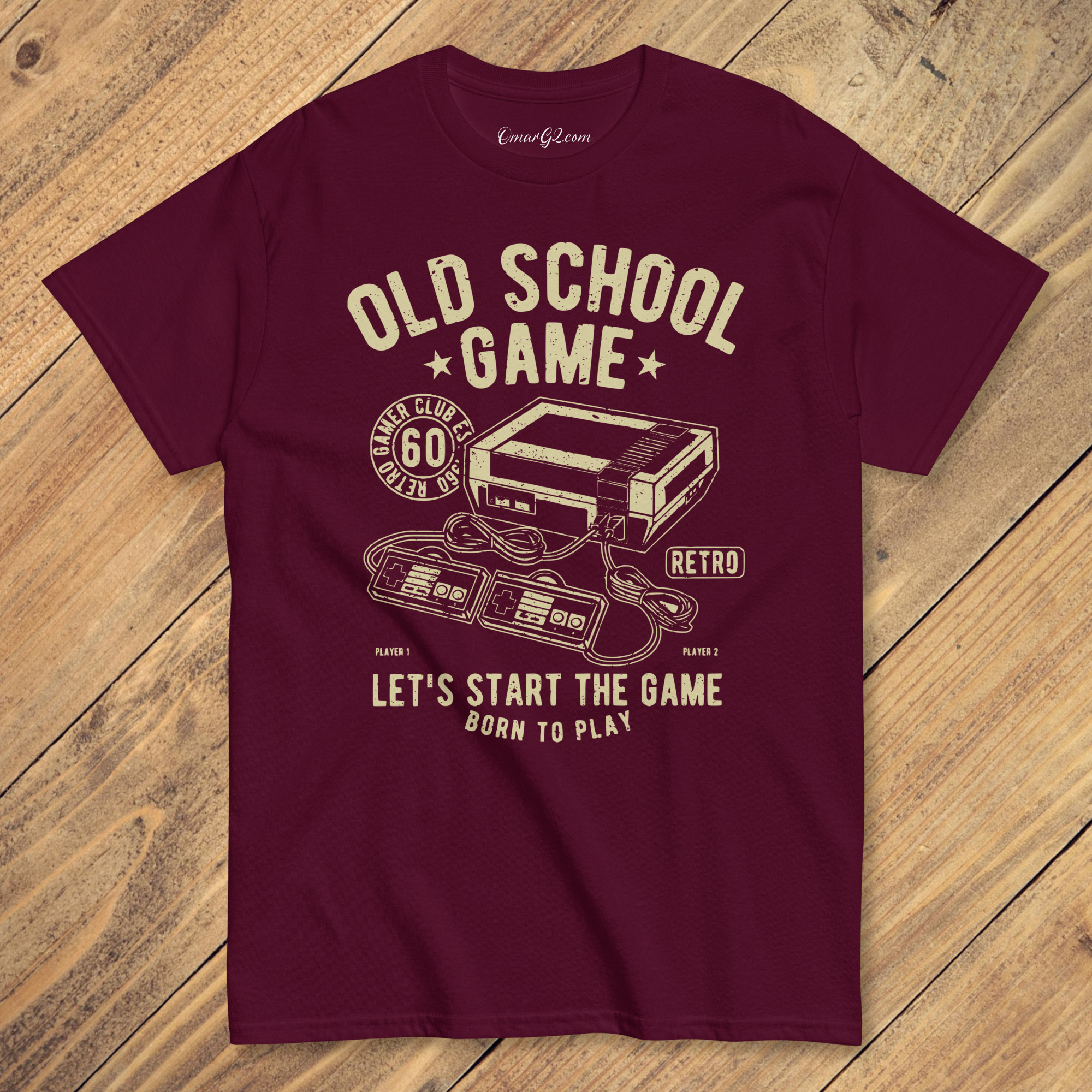 Old School Game TShirt | Unisex Classic Tee T-Shirt | Free Shipping - Image 3