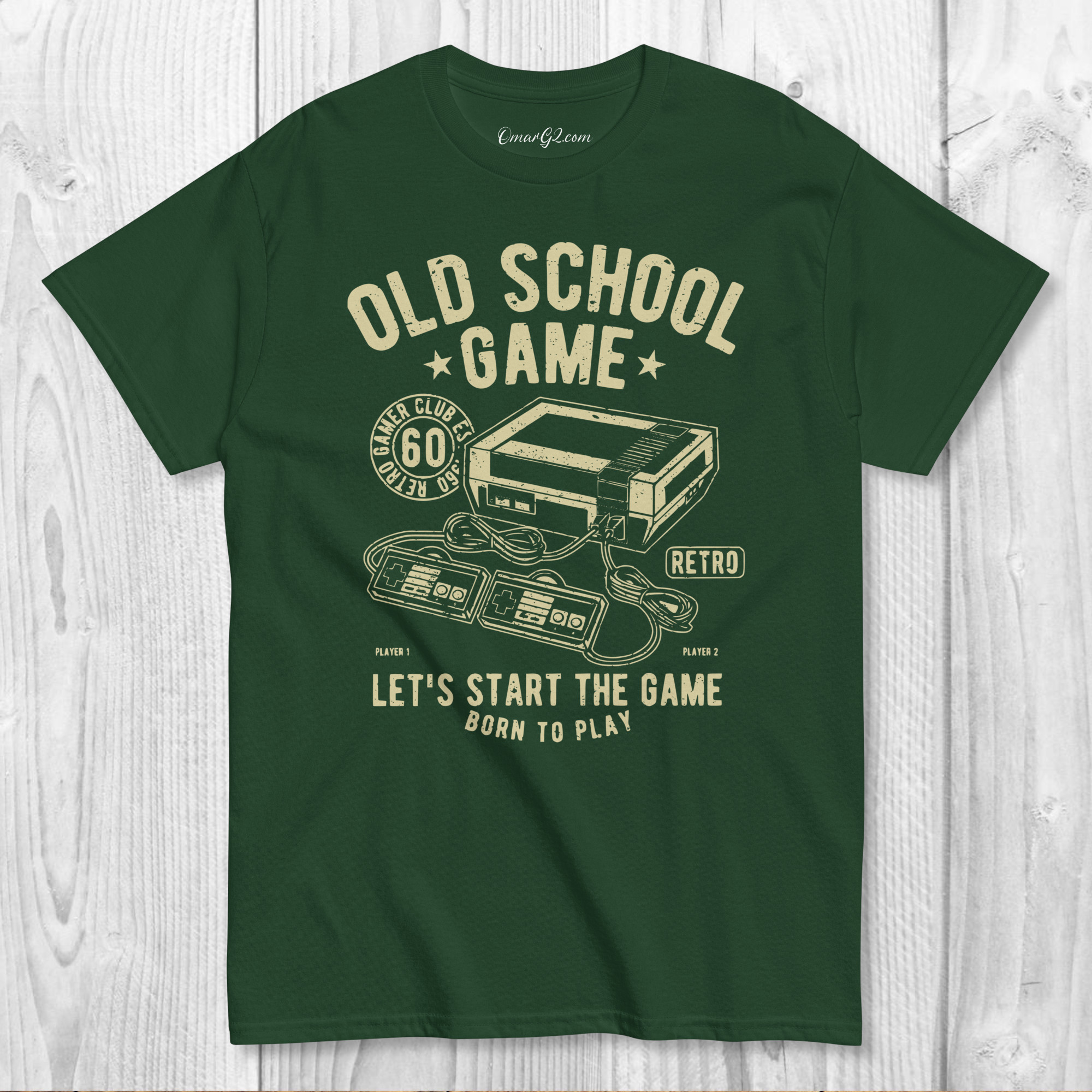 Old School Game TShirt | Unisex Classic Tee T-Shirt | Free Shipping - Image 4