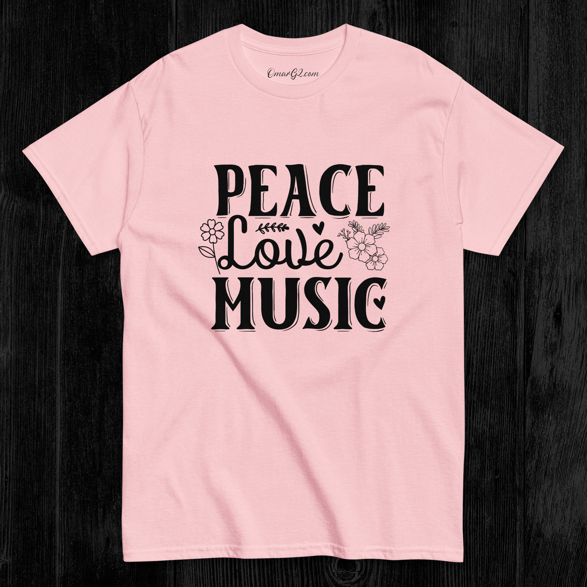 peace love music tshirt