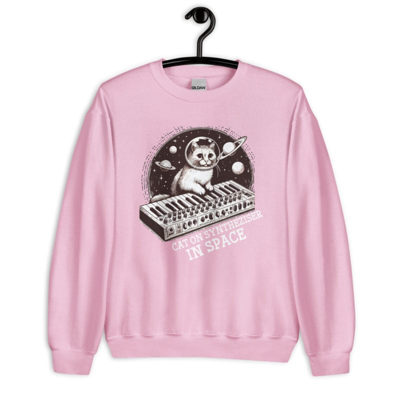 synth cat sweatshirt