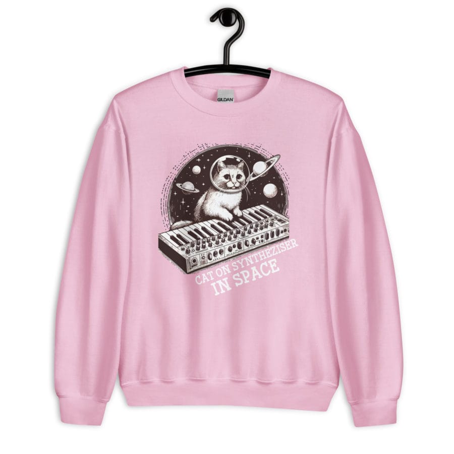synth cat sweatshirt