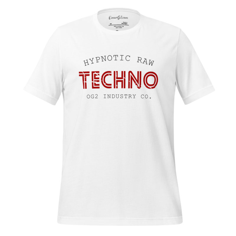 Hypnotic Raw Techno TShirt Unisex Techno Tee | Free Shipping