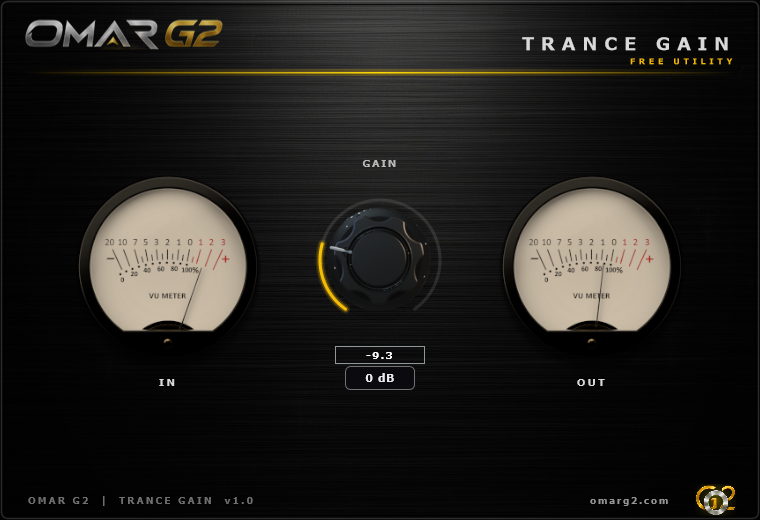 Trance Gain Utility Knob VST3 Omar G2