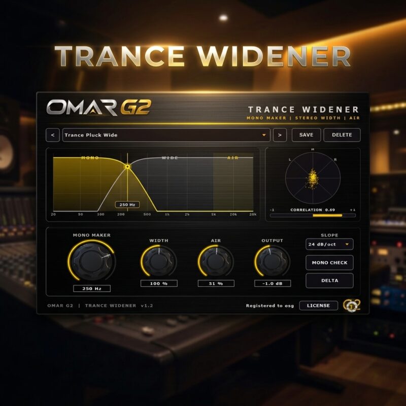 Trance Widener VST3 Plugin Omar G2