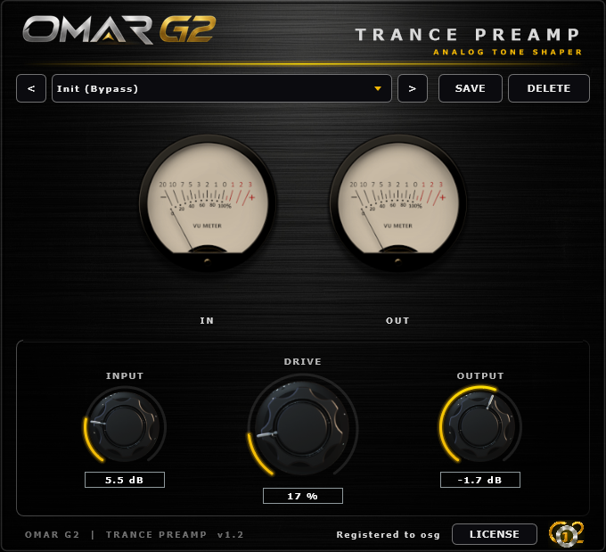 Trance Preamp VST3 Omar G2
